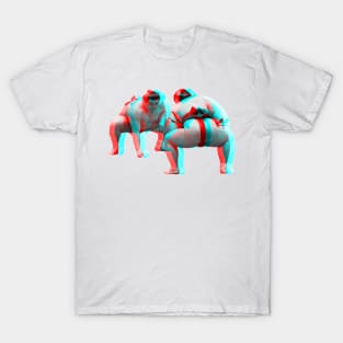 3D Sumo Wrestlers T-Shirt